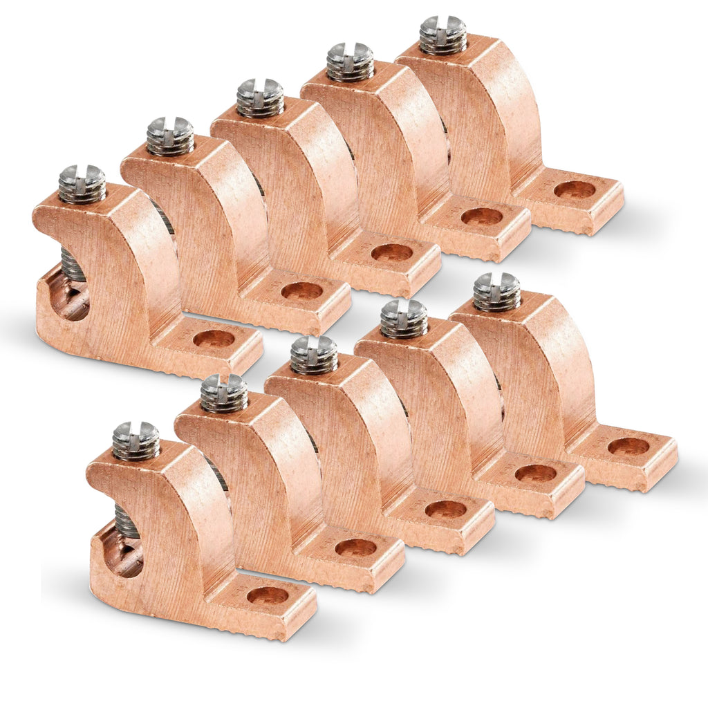 Copper Lay-in Connector - 4-14 Wire Range - 1/4" - 28 UNFT - Bag of 10