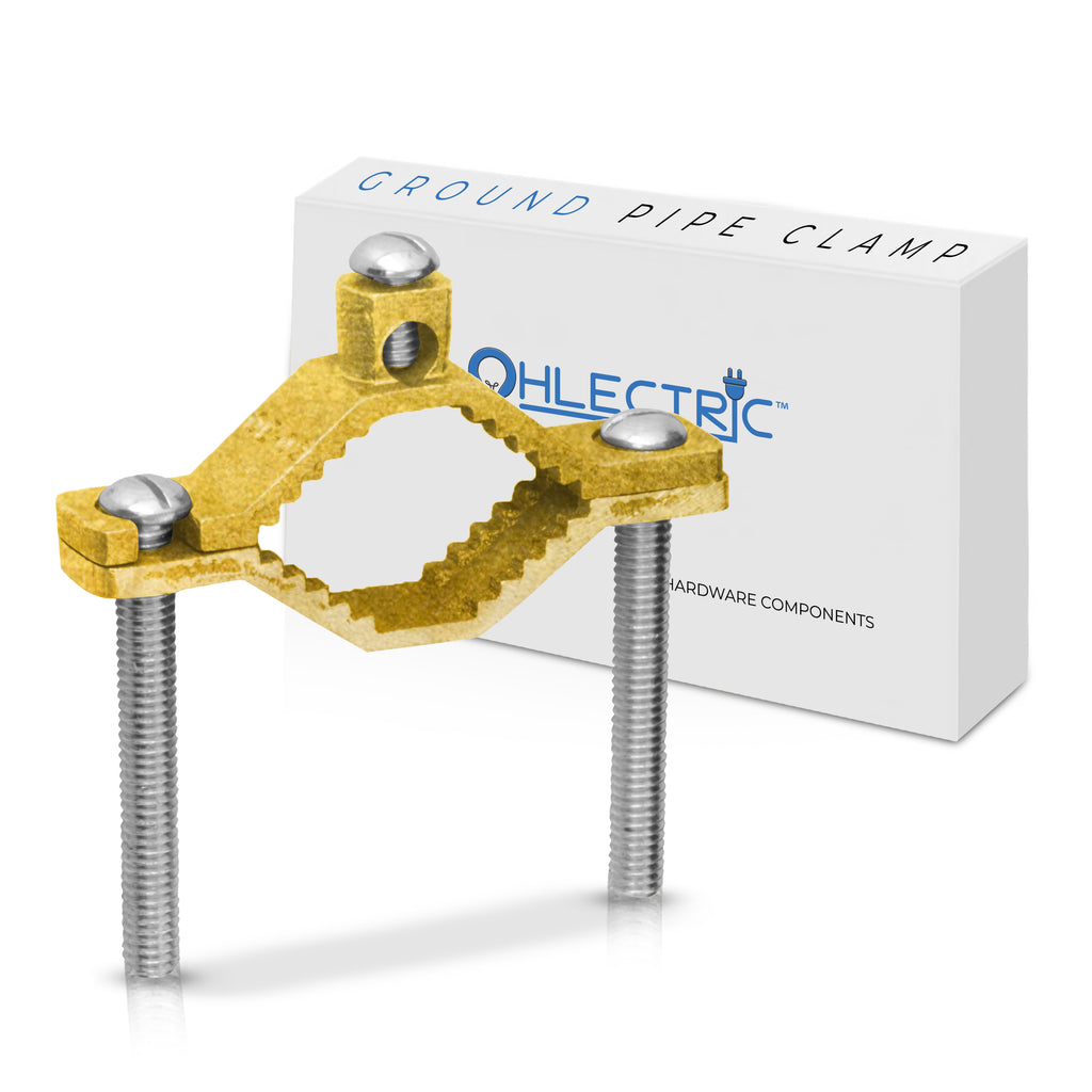 High-Conductivity Ground Pipe Clamp - Copper - Non-Direct Burial